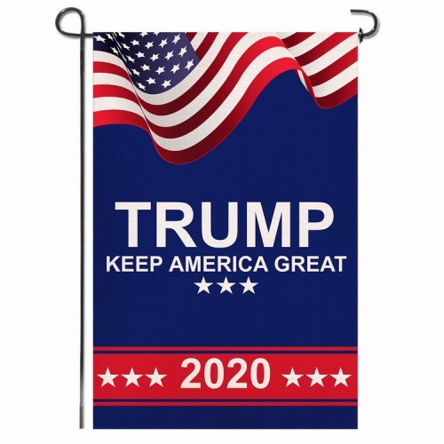 Custom wholesale polyester Donald Trump garden flag