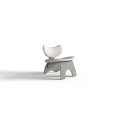 Silla de madera con silla de comedor de asiento de cojín de tela