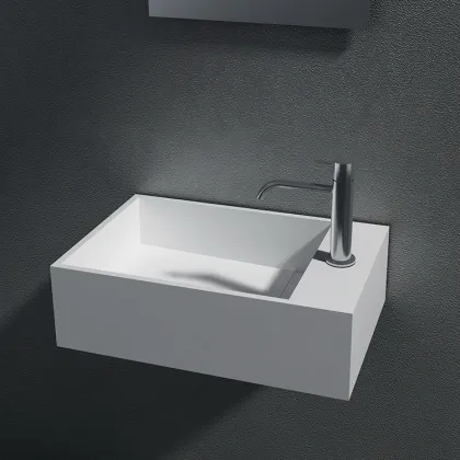 Resin Integrated Bathroom Vanity Sink