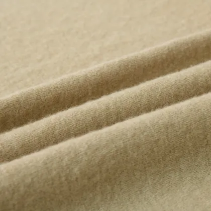 Breathable 100 Wool Fleece Tweed Fabric