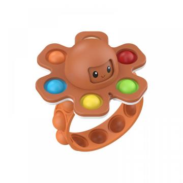 Bracelet en silicone Enfant doigt Main Spinner Pops Fidget