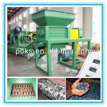 Tire double shaft shredder