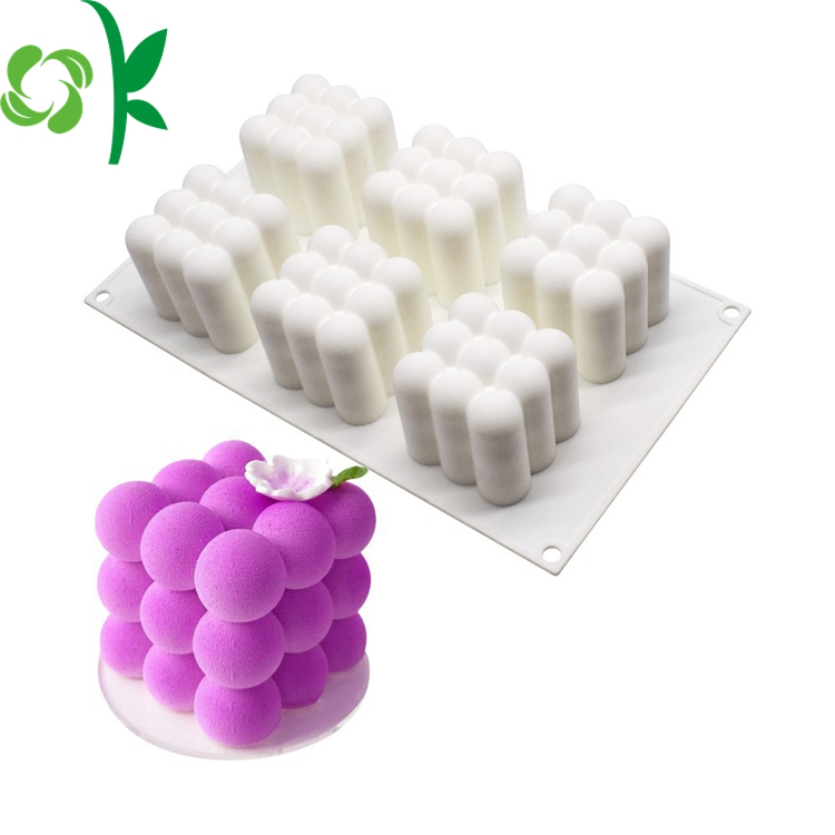  6 Cavity Cube Silicone Mousse Cake Mold