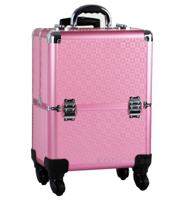 Travel Cosmetic Bag Makeup Train Case Rolling Aluminum Train Case