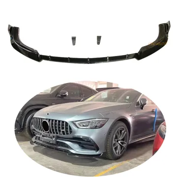 Gloss Black Front Bumper Lip & Splitter for Mercedes-Benz AMG GT (2015-2017)