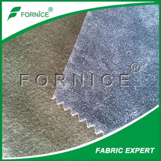 China manufacturer 100% polyester genuine leather fabric for shoes