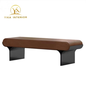Yatak odası ve oturma odası için modern minimalist deri tabure
