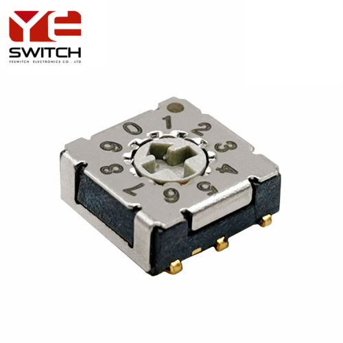 10x10 SMD 8421 로터리 딥 스위치 디지털 코딩