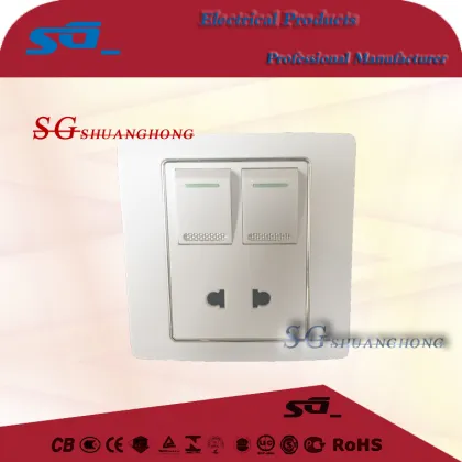 Wall lighting witch socket panel switch button 86*86 square wall switch