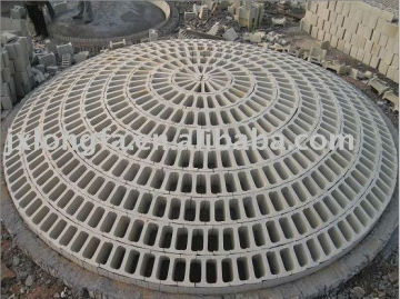 Beams and grills Ceramic Structured packing for reaction tower packing