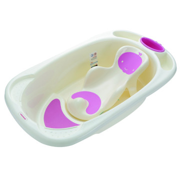 Big Size Infant Plastic Bathtub With Bath Bed