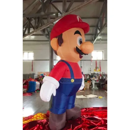 Customized Outdoor Inflatable Luigi Mascot for Business Advertising