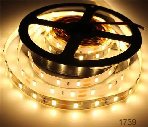 5M single pcb SMD 5630 LED Strip light 60LED/M 12V Decor LED lamp Tape lighting String More Bright than 3528 5050 2835 3014