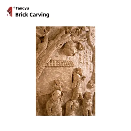 Brick sculpture of 24 solar terms hibernation