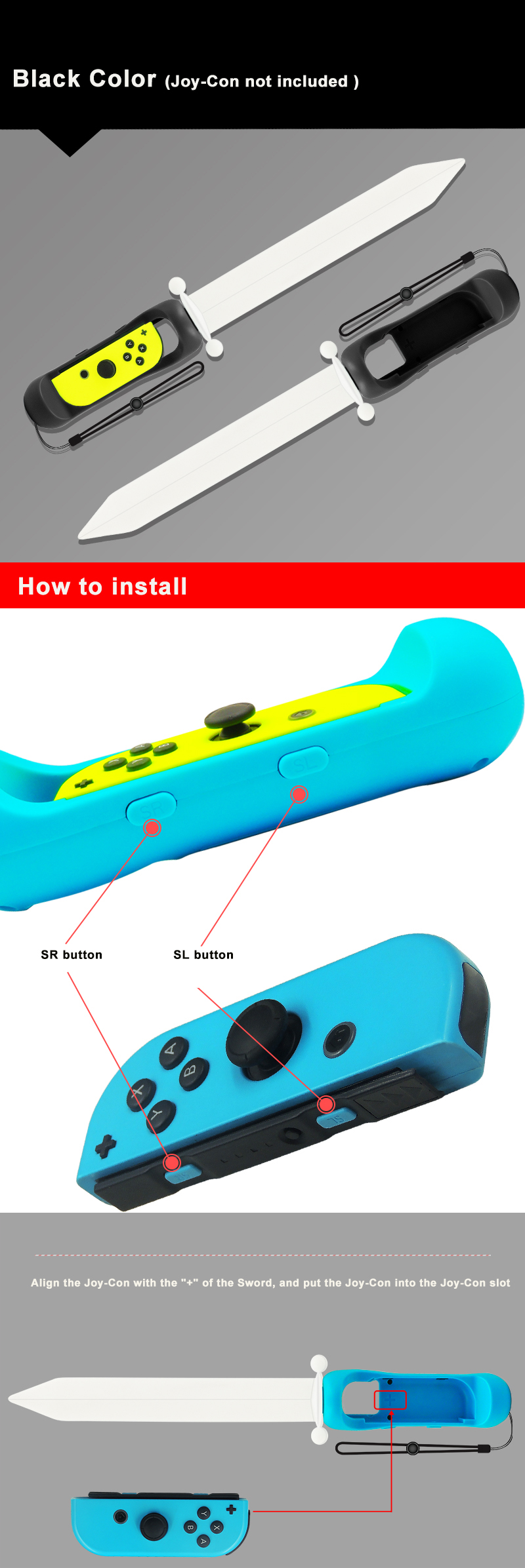 السيف ليد لنينتندو سويتش JoyCon (R)