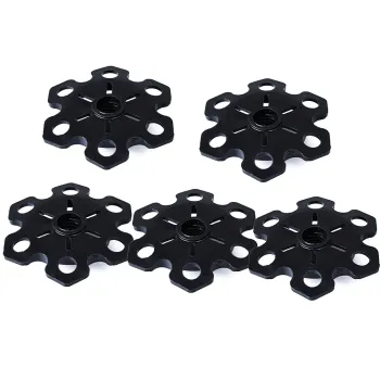 5pcs Portable Basket Cap Security Accessory Hiking Snow Shape Replacement Climbing Mud Guard Trekking Pole Tip Ski Walking Stick