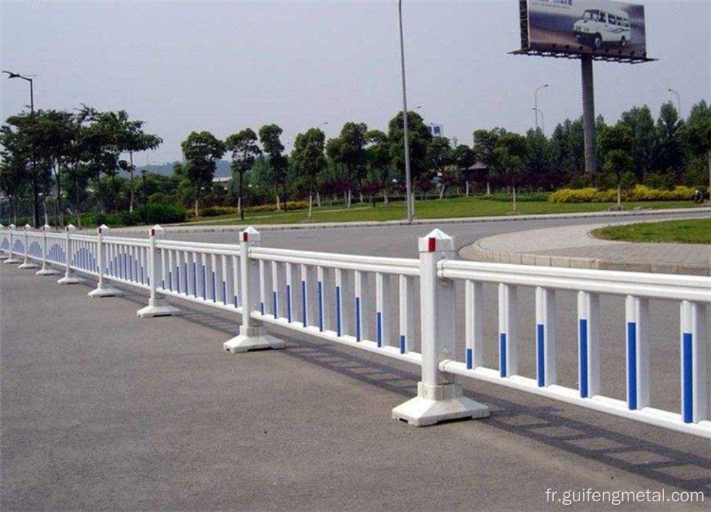 Balustrades de trafic municipal en acier en zinc