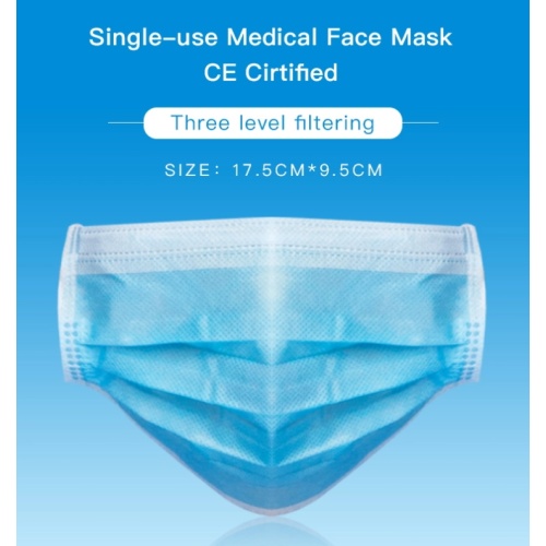 Disposable medical Face Mask 3ply Against Bacteria