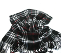 Bufanda de lana de cheques de moda peinada para hombres