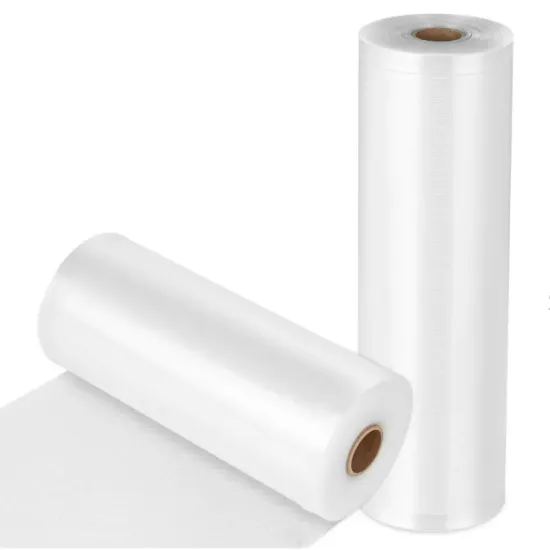 Embossed Food Grade Plastic Vacuum Bags Rolls: Ideal for Vacuum Sealing, Sous Vide Cooking, and Efficient Food Storage