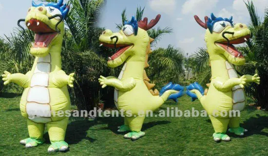 inflatable dragon costume, dinosaur mascot balloon F6027
