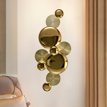 Modern Nordic Vintage Gold Aluminum LED Wall Lamp for Home Decoration