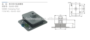 Elevator Traction machine absorber