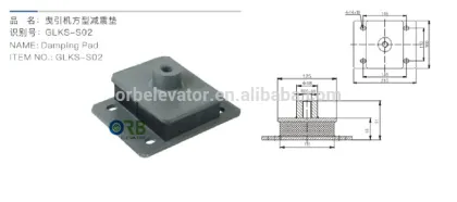Elevator Traction machine absorber