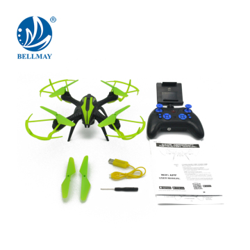 2.4G WIFI Quadcopter 4CH 6-Axis Gyro Real Time Video Drone Quadcopter with Altitude Hold Track Flight Mode
