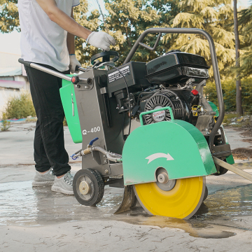 400mm Handheld Gasoline Concrete Saw Cutter for Asphalt and Road Construction