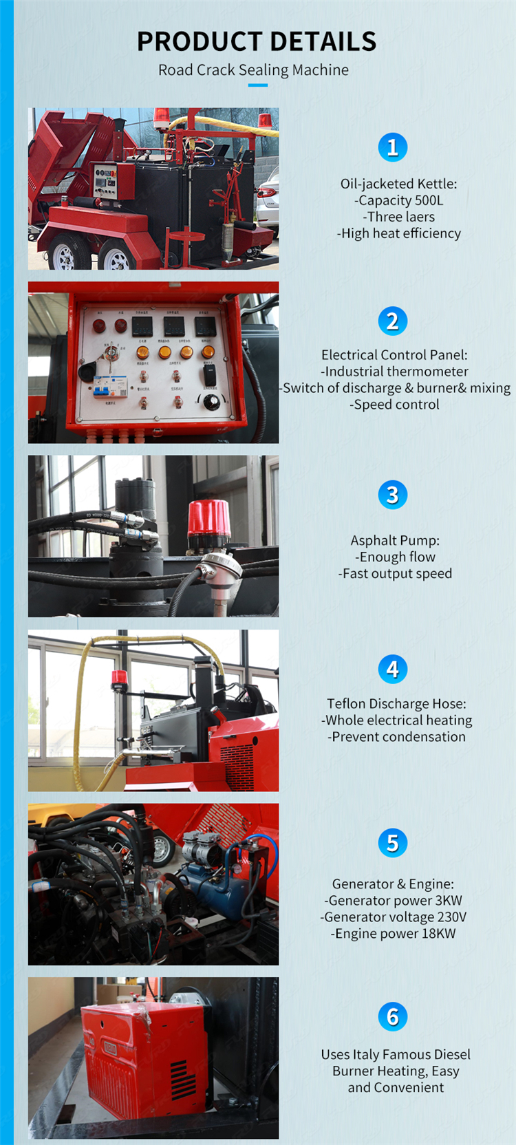 500L road joint sealing machine