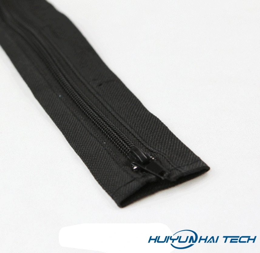 Zipper woven sleeve for automotive equipment