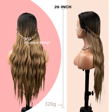 Synthetic Hd lace Synthetic  Wigs For Black Women Lace Frontal Braided Hair Wigs Women's Lace Frontal Wigs