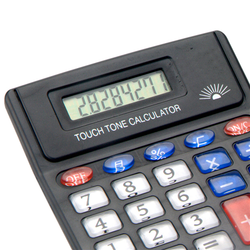 semi crystal button calculator