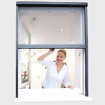Softly Roll Up Hidden Screens Window with Brake