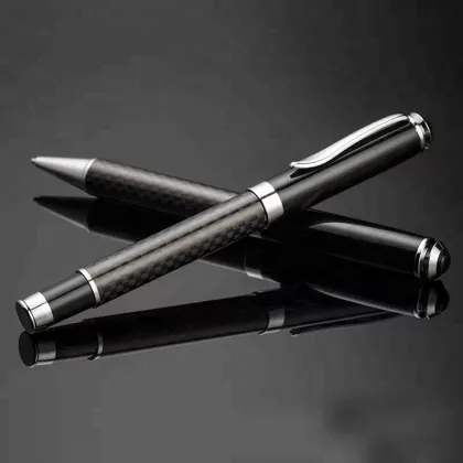 Customized Heavy Luxury Carbon Fiber Roller Ball Pens