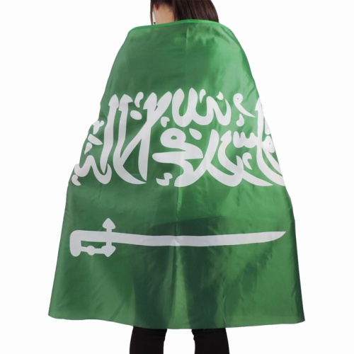 Promotional Polyester Saudi Arabia National Banner Cape