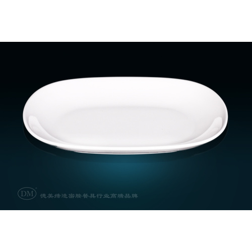 10'' Melamine Plate With Oval Shape