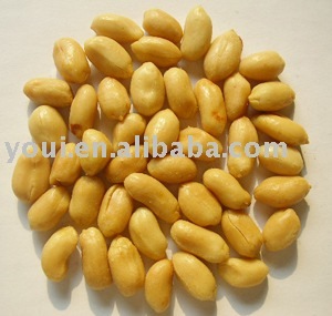 Salted and roasted peanuts