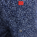 men's printed sport dark blue floral board shorts
