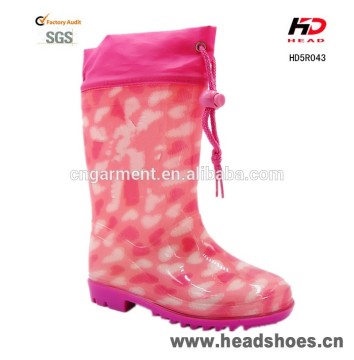 Children's gumboots pvc print rain boots kids baby jelly boot