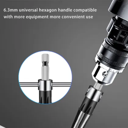Professional Multi-Purpose Reamer, Hand Taper, Electric Drill & 3-13mm Tools Set
