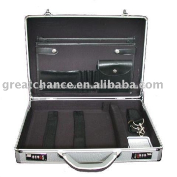 Silver Aluminum Laptop Notebook  Attached Hard Case