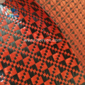 High quality colored carbon fibre leather fabric