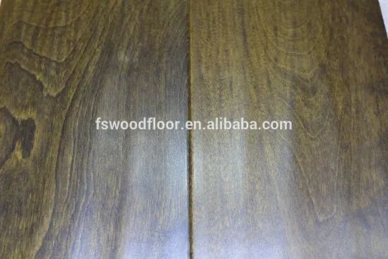 18mm maple hand scraped wood flooring