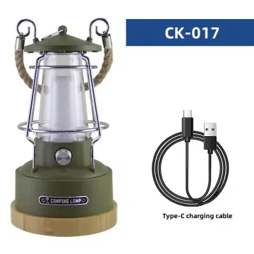 Battery Powered Vintage LED Camping Lantern Rechargeable