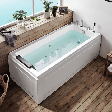 standing whirlpool 2 sided skirt bathtub acrylic