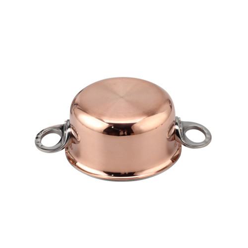 Aluminum Core Copper Coated Stainless Steel Sauce Pot