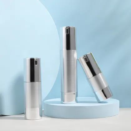 Custom Plastic Vacuum Pump Bottles for Cosmetic Packaging