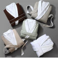 Soft Fleece Luxury Spa Hotel con capucha albobas de doble capa